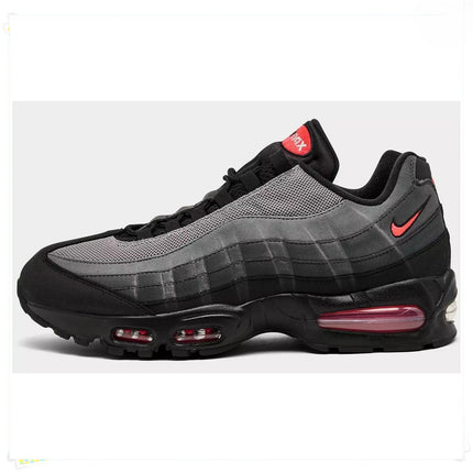 Men's Nike Air Max 95 Black Bright Crimson Shoes