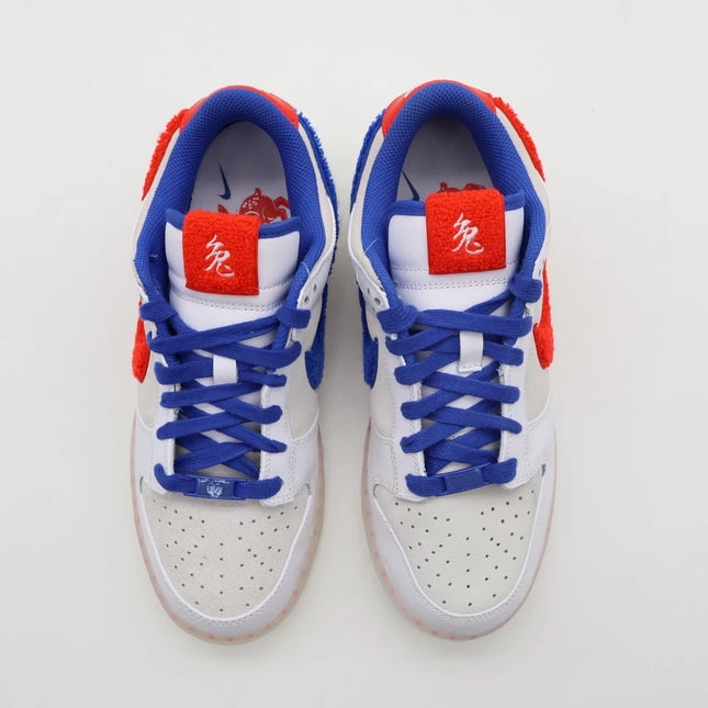 Men's Nike Dunk Low Year of the Rabbit White Crimson Varsity Shoes