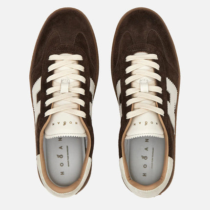 Men's Hogan Cool Suede Platform Brown Sneakers