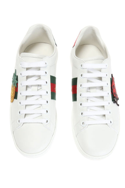 Men's Gucci Ace  Pineapple White Sneakers