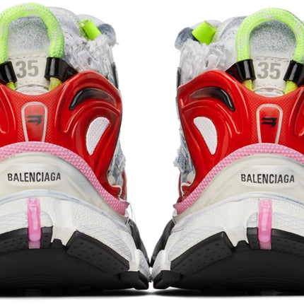 Men's Balenciaga Runner Two-Tone Sneaker In White