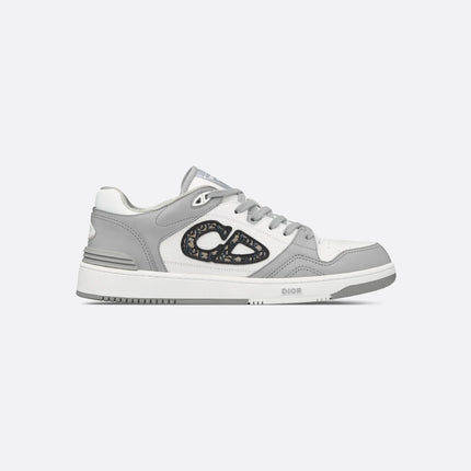 Men's Dior B57 Low-Top Gray And White Sneakers