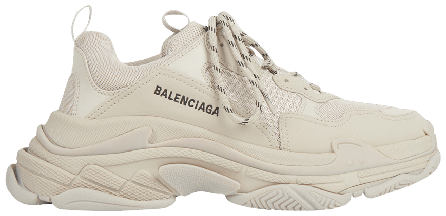 Men's Balenciaga Triple S  Beige Sneakers