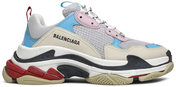 Men's Balenciaga Triple S Multicolor Nubuck Sneakers