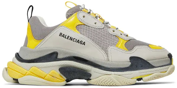 Men's Balenciaga Triple S Yellow Grey Sneakers