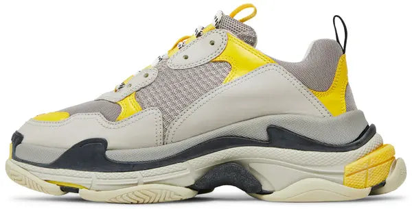 Men's Balenciaga Triple S Yellow Grey Sneakers