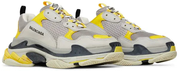 Men's Balenciaga Triple S Yellow Grey Sneakers