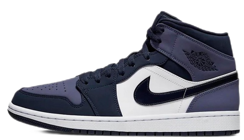 Men's Nike Air Jordan 1  Mid Sanded Purple Shoes