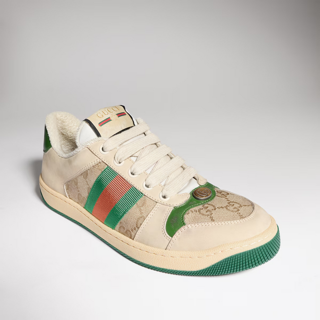 Men's Gucci Screener White Leather Sneakers