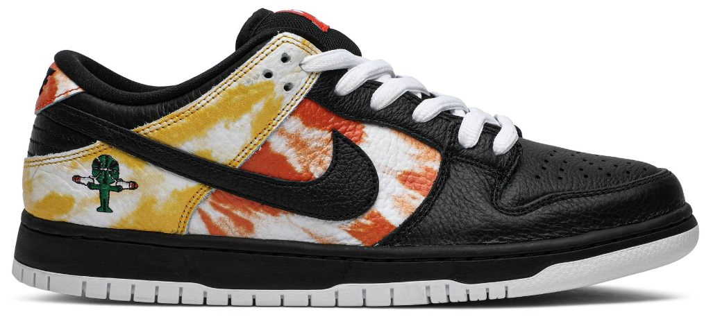 Men's Nike SB Dunk Low Tie Dye Raygun Black Shoes