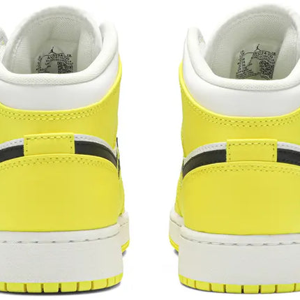 Men's Nike Air Jordan 1  Mid Dynamic Yellow Floral Shoes