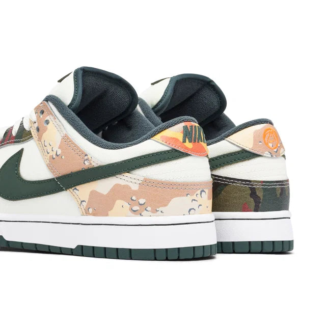 Men's Nike Dunk Low SE Sail Multi-Camo Shoes