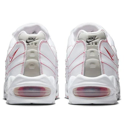 Men's Nike Air Max 95 Big Bubble White University Red Shoes