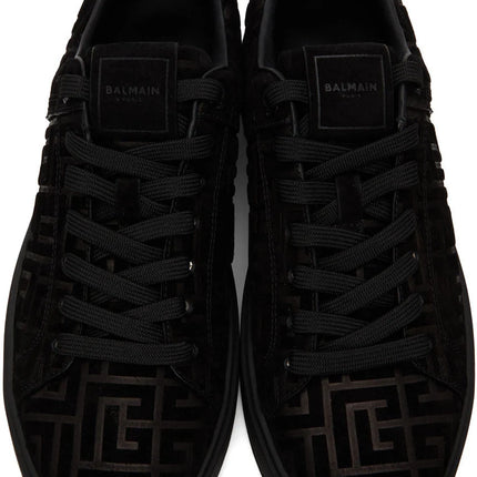 Men's Balmain B-Court Jacquard Black Sneaker