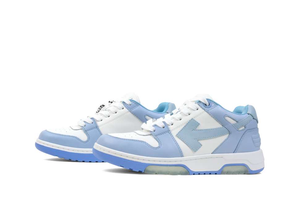 Men's Off-White Out Of Office Sneakers In White Light Blue