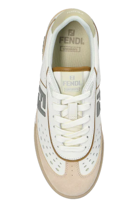 Men's Fendi Match Cream Sneakers