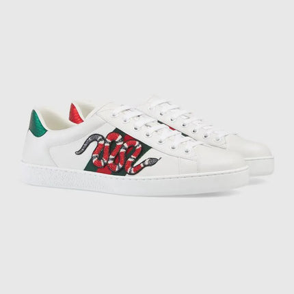 Men's Gucci Ace Embroidered Snake Sneakers