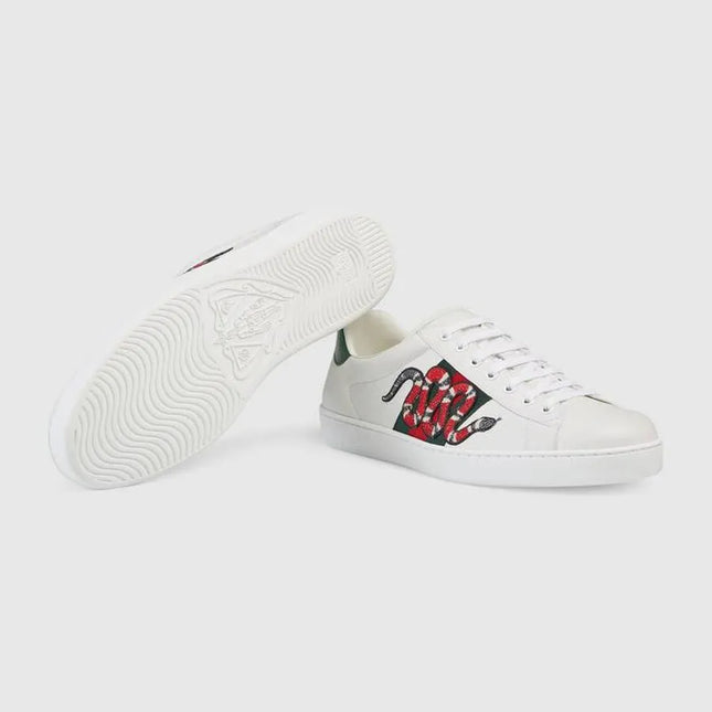 Men's Gucci Ace Embroidered Snake Sneakers