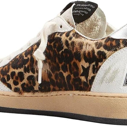 Golden Goose Women's Ball Star Leopard Low-Top Sneakers