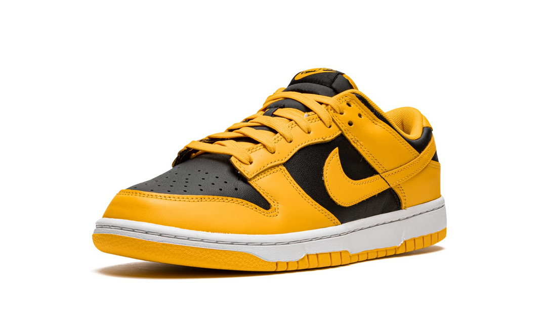 Men's Nike Dunk Low White Gold Shoes