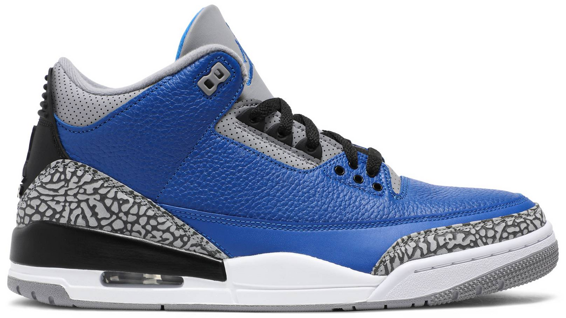 Men's Nike Air Jordan 3 Varsity Royal Cement Shoes