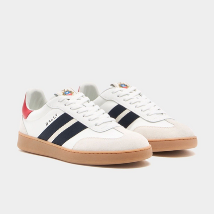 Men's Bally Retro Crest White Sneaker