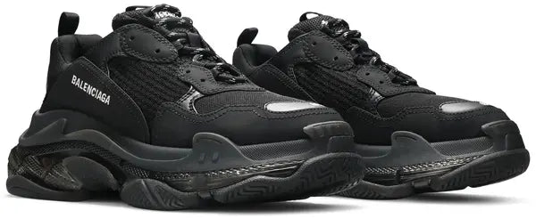 Men's Balenciaga Triple S  Clear Sole - Black Sneakers