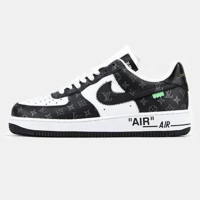 Men's Nike Air Force 1 Low Vuitton White Grey Shoes