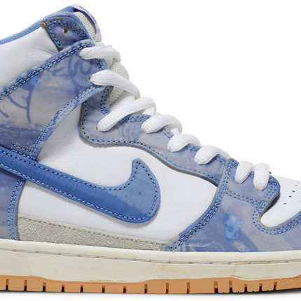 Men's Nike Carpet Company x Dunk High SB Blue Shoes