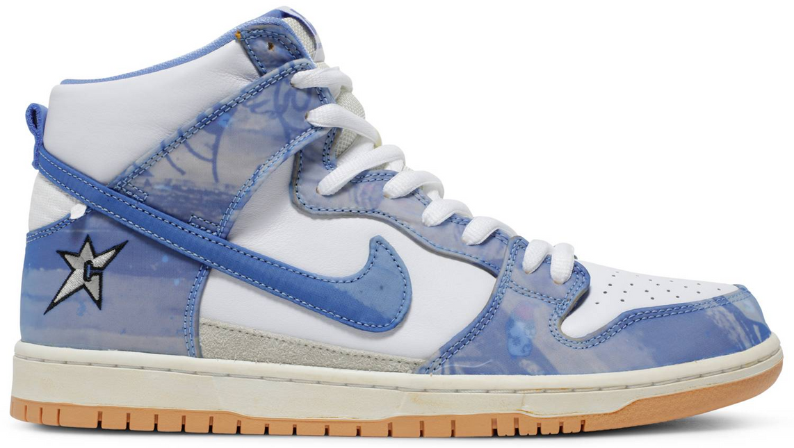 Men's Nike Carpet Company x Dunk High SB Blue Shoes