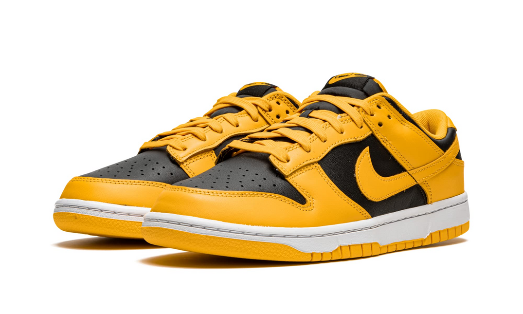 Men's Nike Dunk Low White Gold Shoes