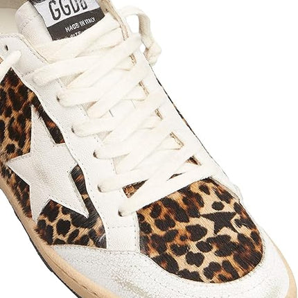 Golden Goose Women's Ball Star Leopard Low-Top Sneakers