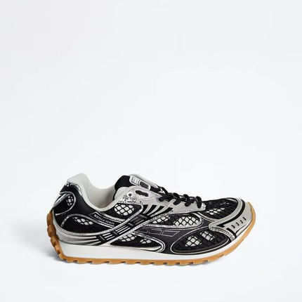 Men's Bottega Veneta Orbit Sneaker In Black Silver