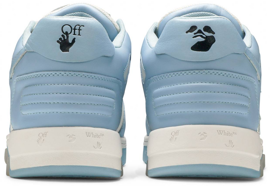 Men's Off-White Out Of Office Sneakers In White Light Blue