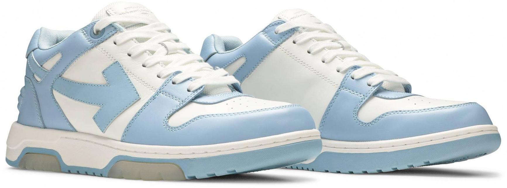 Men's Off-White Out Of Office Sneakers In White Light Blue