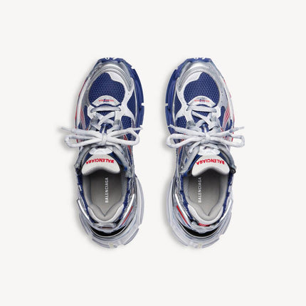 Men's Balenciaga Runner Gradient Navy Red Grey Shoes