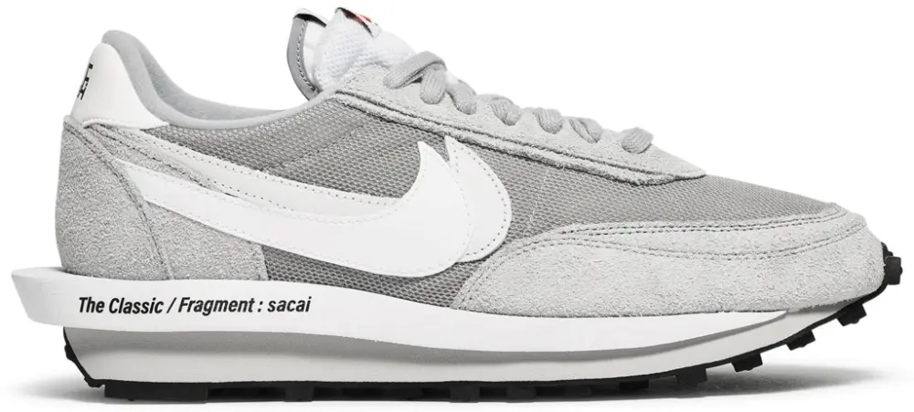 Men's Nike Fragment Design x sacai x LDV Waffle Light Smoke Grey Shoes