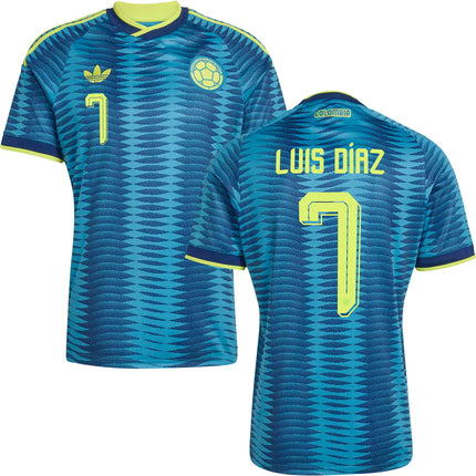 Luis Diaz Colombia World Cup 2026 Away Jersey - Blue