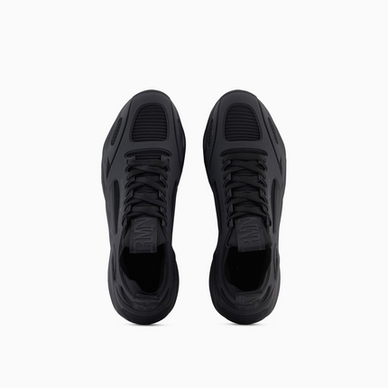 Men's Ea7 Emporio Armani Sneakers With Mesh Panels Black Sneakers