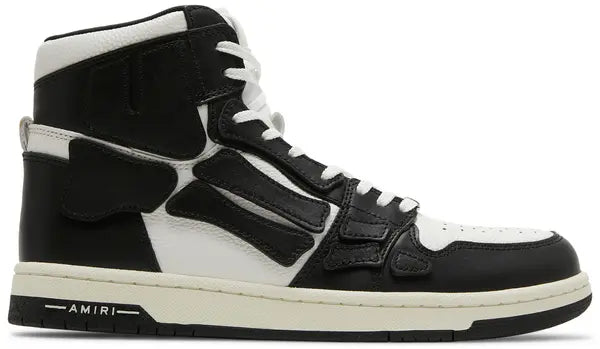 Men's Amiri Skel High Top Sneakers In Black White