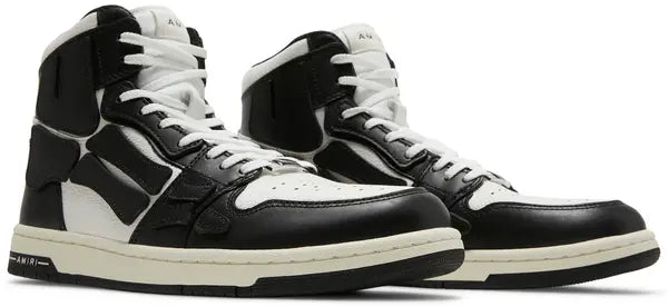 Men's Amiri Skel High Top Sneakers In Black White