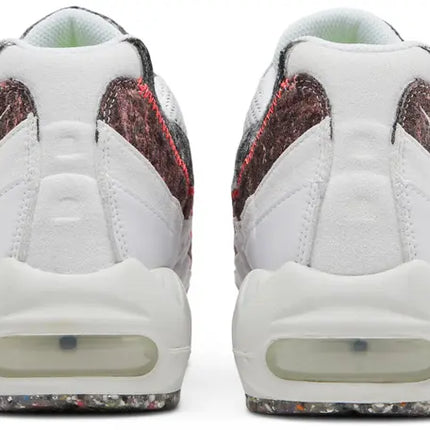 Men's Nike Air Max 95 Recycled Wool Pack - White Bright Crimson Shoes