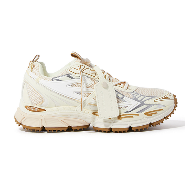 Men's Off-White Be Right Back Sneaker Met Mesh Details In Light Pink Brown