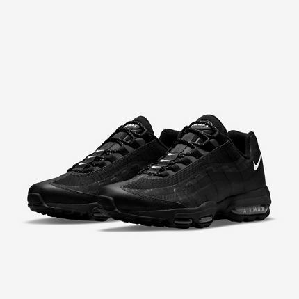 Men's Nike Air Max 95 Black Metallic Silver Shoes