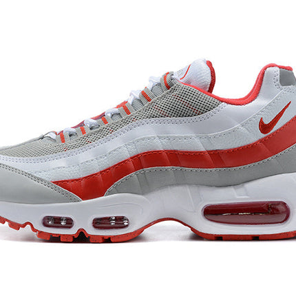 Men's Nike Air Max 95 Grey Fog Hyper Red Shoes