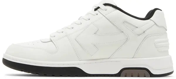 Men's Off-White Out Of Office Sneakers In Logo Print - White Black