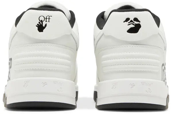 Men's Off-White Out Of Office Sneakers In Logo Print - White Black