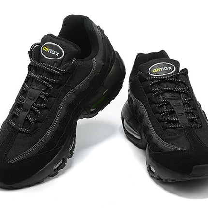 Men's Nike Air Max 95 Black Yellow Strike Shoes