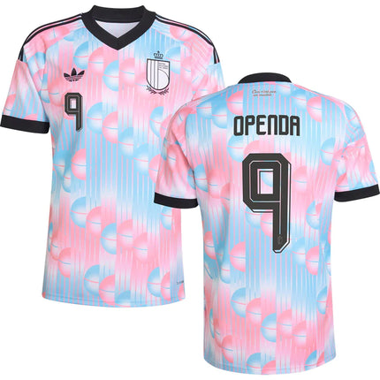 Lois Openda Belgium World Cup 2026 Away Jersey - Pink