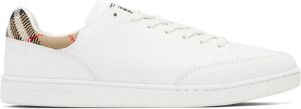 Men’s Burberry Men’s White Leather White Sneakers
